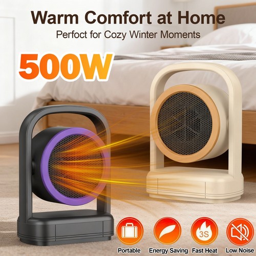500w space heater - 500w, portable